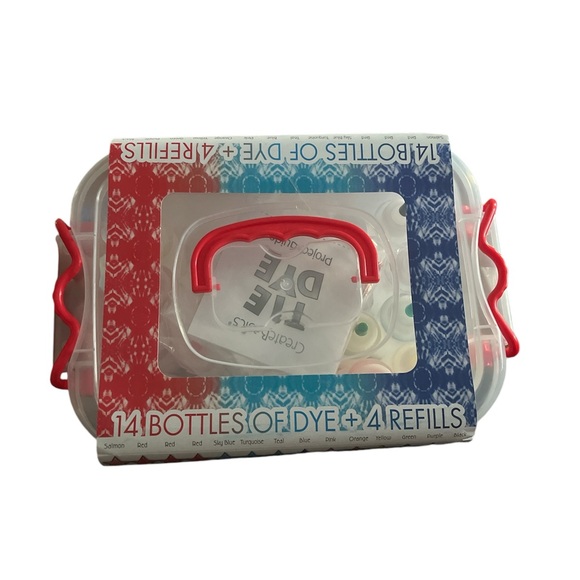 Create Basics Tie Dye Party Tub, Patriotic - Picture 2 of 4